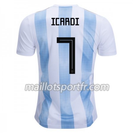 Maillot de Foot Argentine Icardi 7 Domicile Coupe du monde 2018